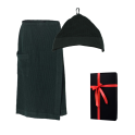 Set regalo in confezione regalo RENTO KENNO FOR HIM. Cappello e grembiule in cotone, verde scuro - 0