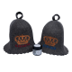 Set regalo in scatola regalo DARK KINGS. Cuffie da sauna e cristalli al mentolo