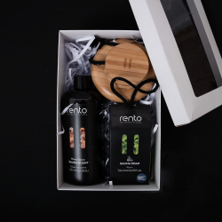 Set regalo in confezione regalo WINTER SPICES. Essenza profumata, spazzola per il corpo e sapone.  Set regalo in confezione regalo WINTER SPICES. Essenza profumata, spazzola per il corpo e sapone.