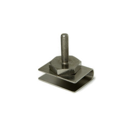 Serratura metallica a forma di U per serrature magnetiche con vite filettata  Serratura metallica a forma di U per serrature magnetiche con vite filettata