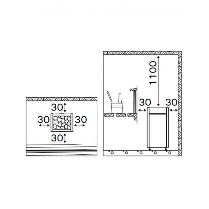 Stufa elettrica per sauna - HARVIA Virta Combi HL90SA 9,0 kW