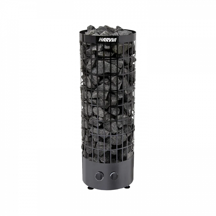 Riscaldatore elettrico per sauna - HARVIA Cilindro Black Steel PC70 6,8 kW