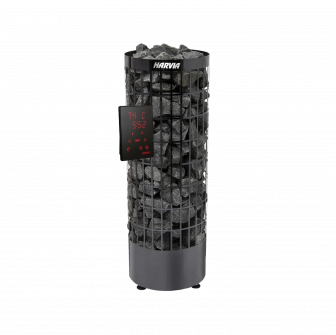 Riscaldatore elettrico per sauna - HARVIA Cilindro Black Steel PC90XE 9 kW