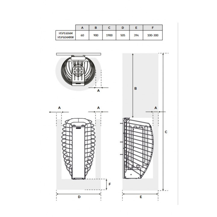 Riscaldatore elettrico per sauna - HARVIA Spirit SP60E