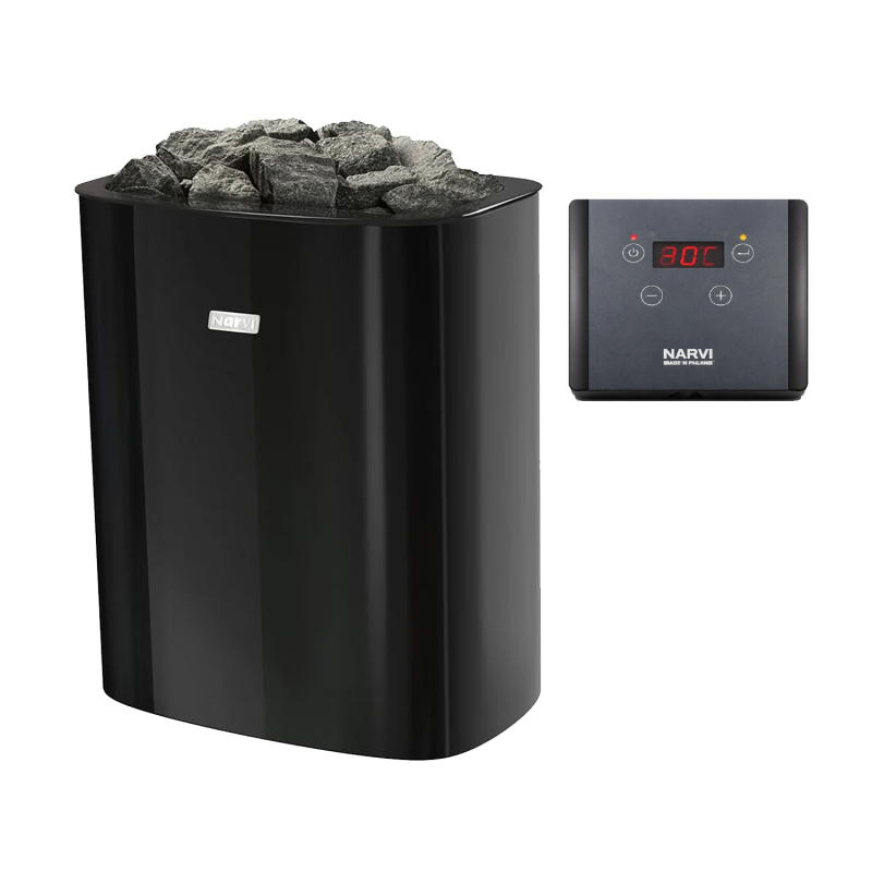 Stufa elettrica per sauna - NARVI NC Electric, nero 6 kW