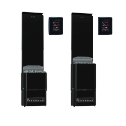 Riscaldatore elettrico per sauna - SAUNUM Experience Black F con pannello di controllo 