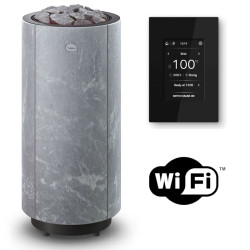 Stufa elettrica per sauna TULIKIVI KAARNA Classic, con pannello di controllo WIFI  Stufa elettrica per sauna TULIKIVI KAARNA Classic, con pannello di controllo WIFI