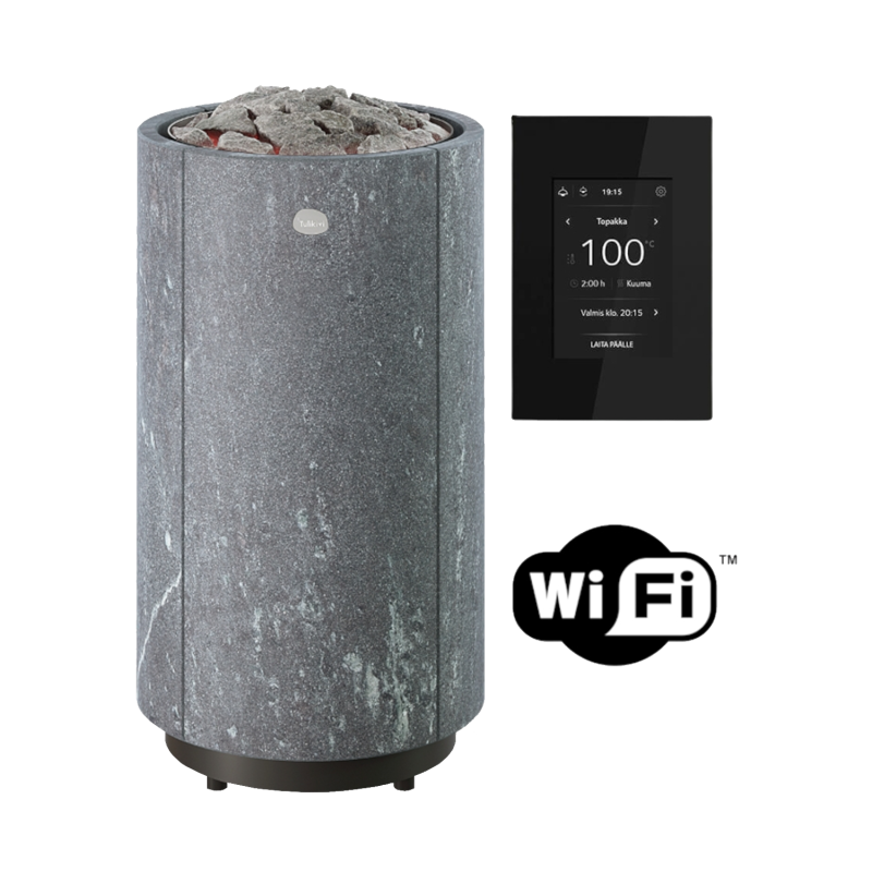 Riscaldatore elettrico per sauna TULIKIVI KAARNA Nobile L, con pannello di controllo Wi-Fi