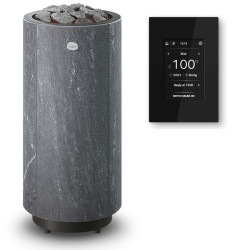 Stufa elettrica per sauna TULIKIVI KAARNA Nobile, con pannello di controllo  Stufa elettrica per sauna TULIKIVI KAARNA Nobile, con pannello di controllo