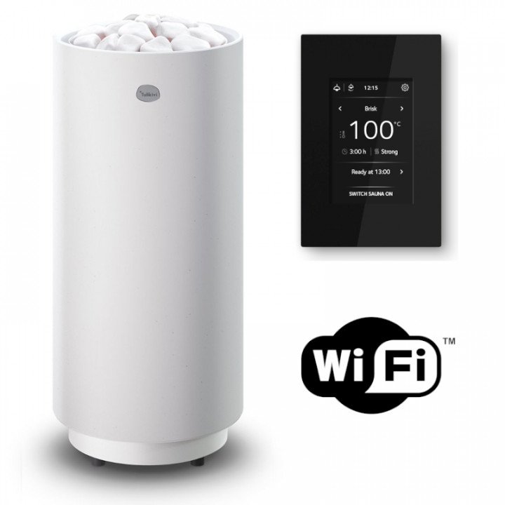 Stufa elettrica per sauna TULIKIVI Pyry, con pannello di controllo WIFI