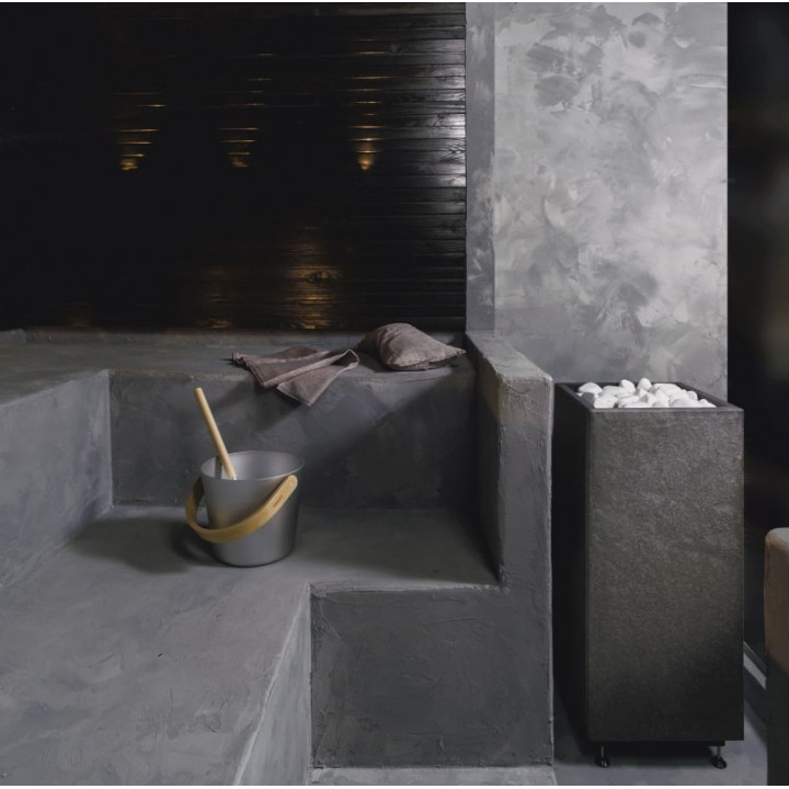 Riscaldatore elettrico per sauna TULIKIVI RAE, nero, con pannello di controllo