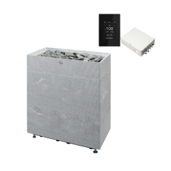 Riscaldatore elettrico per sauna TULIKIVI TUISKU XL RIGATA con pannello di controllo 