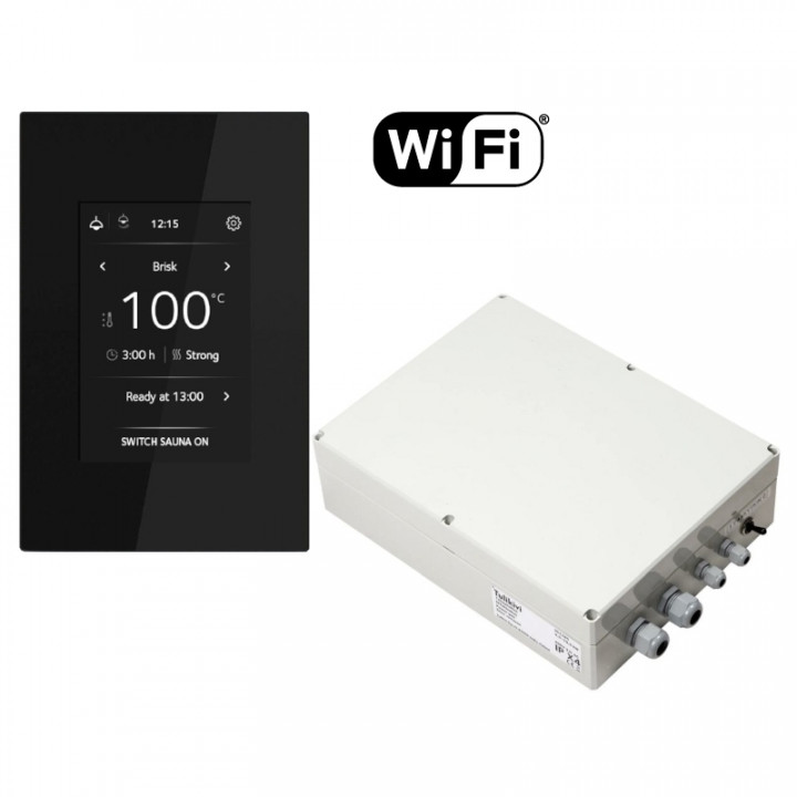 Stufa elettrica per sauna TULIKIVI KAARNA Classic M, con pannello di controllo WIFI