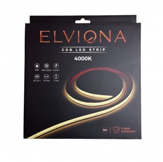 Striscia LED COB Elviona per sauna, 4000 K, 5 m