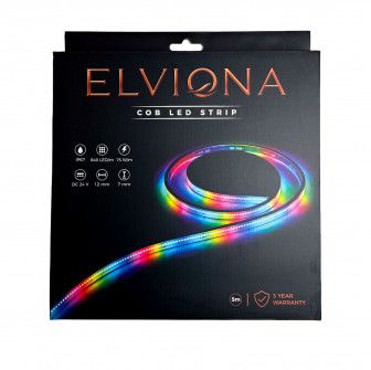 Striscia LED COB Elviona per sauna, RGB , 5 m