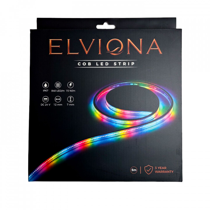 Striscia LED COB Elviona per sauna, RGB , 5 m