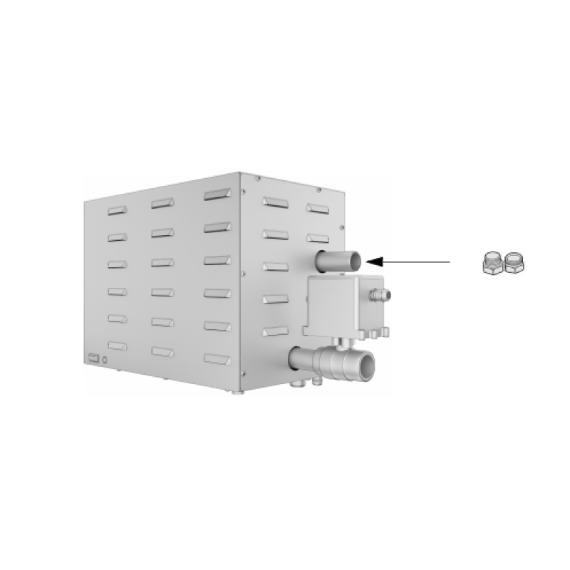 Raccordo in ottone per generatore di vapore Eos SteamAttrac Raccordo in ottone per generatore di vapore Eos SteamAttrac