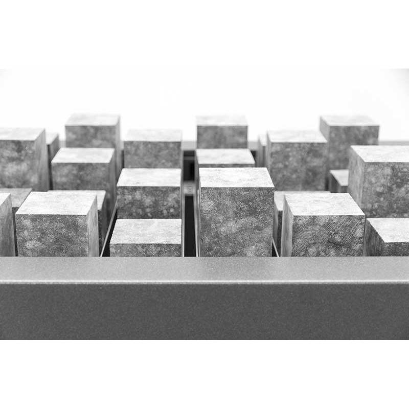 EOS S-LINE MYTHOS CUBIUS in altezze alternative, 6 pezzi, nero