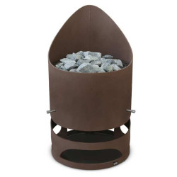 Stufa elettrica per sauna - EOS Zeus HD, marrone 