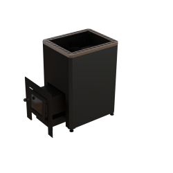 Stufa a legna per sauna - VILPRA ETNA-22-LV con focolare esterno 