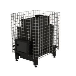 Stufa a legna per sauna - VILPRA ETNA-22-N-V con focolare interno 