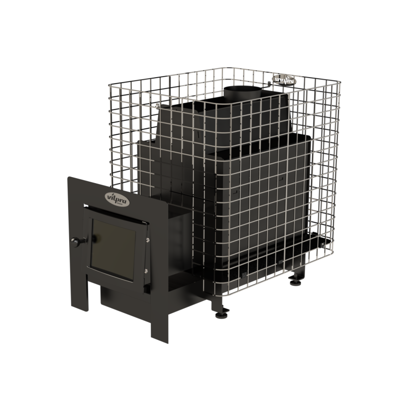 Stufa a legna per sauna - VILPRA ETNA-22-NL-V con focolare esterno