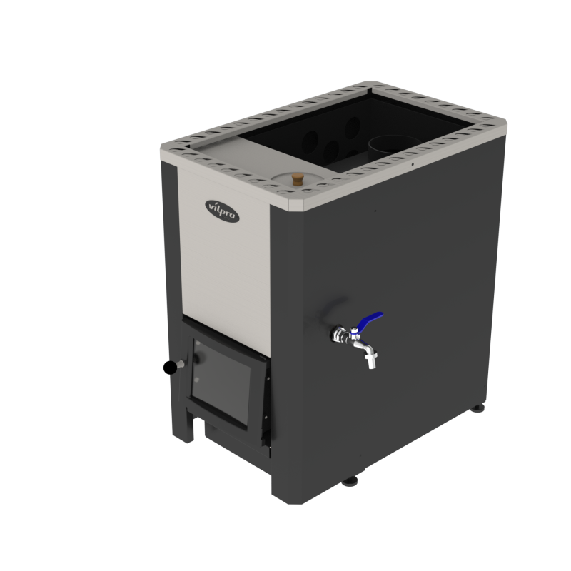 Stufa a legna per sauna - VILPRA ETNA-22-WT-V con serbatoio d'acqua