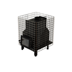 Stufa a legna per sauna - VILPRA FORNAX-14-NV con focolare interno 