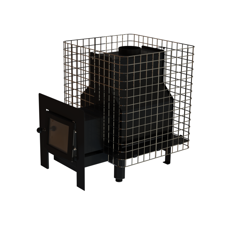 Stufa a legna per sauna - VILPRA FORNAX-14-NL-V con focolare esterno