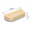 Elemento terminale per panche da sauna modulari, Aspen - 10