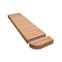 Elemento terminale per panche da sauna modulari, in legno di ontano - 8