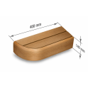 Elemento terminale per panche da sauna modulari, in pioppo termoplastico. - 7