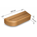 Elemento terminale per panche da sauna modulari, in pioppo termoplastico. - 10