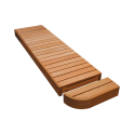 Elemento terminale per panche da sauna modulari, in pioppo termoplastico. - 8