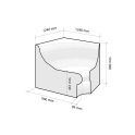 Sedile per sauna a vapore V-1 - 4