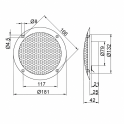 Altoparlanti per sauna GFR1060, 2 pezzi - 1