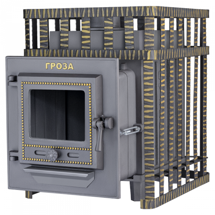 Stufa a legna per sauna - Gefest Groza 18 (M) nella griglia