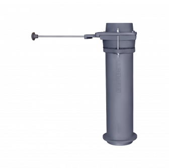 Modulo canna fumaria in ghisa GEFEST con serranda, Ø115, 550 mm