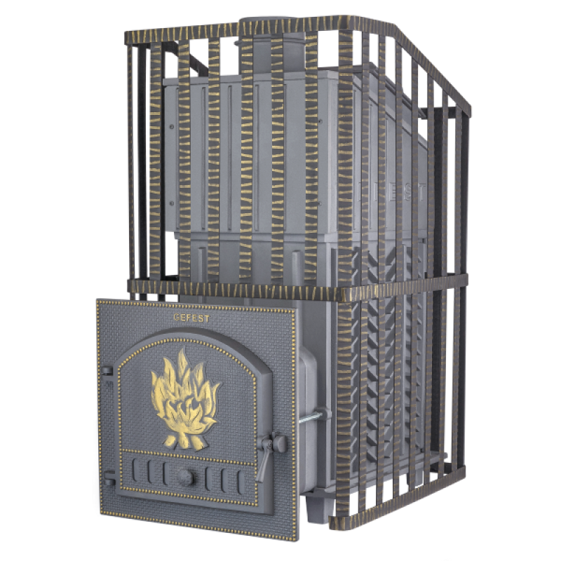 Stufa a legna per sauna - Gefest GFS ZK Uragan 40 in griglia