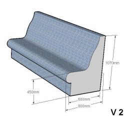 Sedile per sauna a vapore V-2  Sedile per sauna a vapore V-2