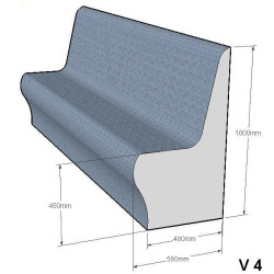 Sedile per sauna a vapore V-4  Sedile per sauna a vapore V-4