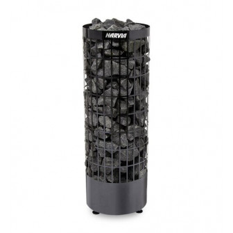 Riscaldatore elettrico per sauna - HARVIA Cilindro Black Steel PC70E 6,8 kW