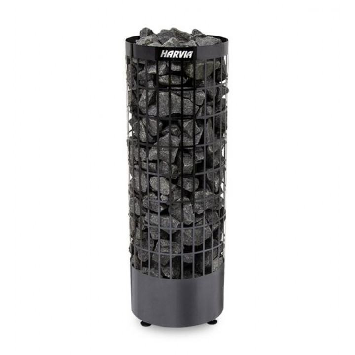 Riscaldatore elettrico per sauna - HARVIA Cilindro Black Steel PC110E 10,8 kW
