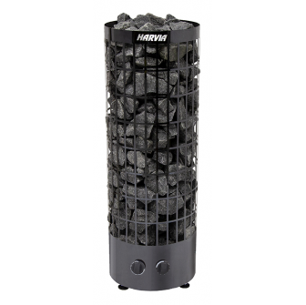 Riscaldatore elettrico per sauna - HARVIA Cilindro Black Steel PC90 9 kW