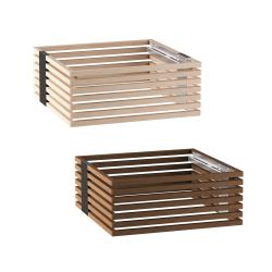 Ringhiera di sicurezza in legno Harvia Concept R, disponibile in tiglio o noce. 