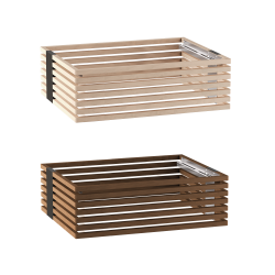 Ringhiera di sicurezza in legno Harvia Concept R, disponibile in tiglio o noce. 