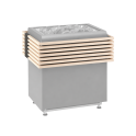 Ringhiera di sicurezza in legno Harvia Concept R, disponibile in tiglio o noce. - 2