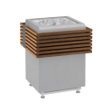 Ringhiera di sicurezza in legno Harvia Concept R, disponibile in tiglio o noce. - 4