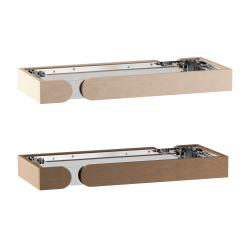 Componenti del parapetto di sicurezza in legno per Harvia Concept R Mini Combi, in tiglio o noce. 