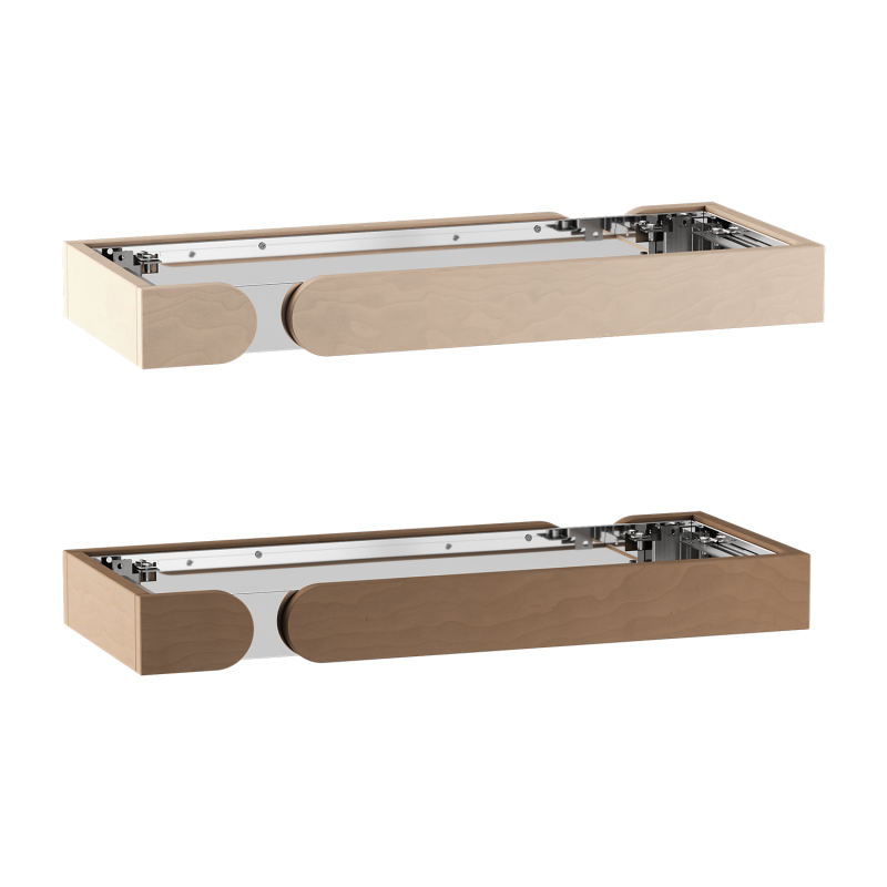 Componenti del parapetto di sicurezza in legno per Harvia Concept R Mini Combi, in tiglio o noce.